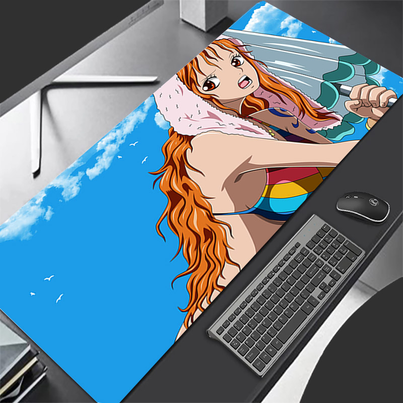 Gaming Keyboard Nearby - マウスパッドワンピース耐久性のあるアニメゲームアクセサリー Gabinete ゲーマー PC コンピュータデスクマット大型 XXL
