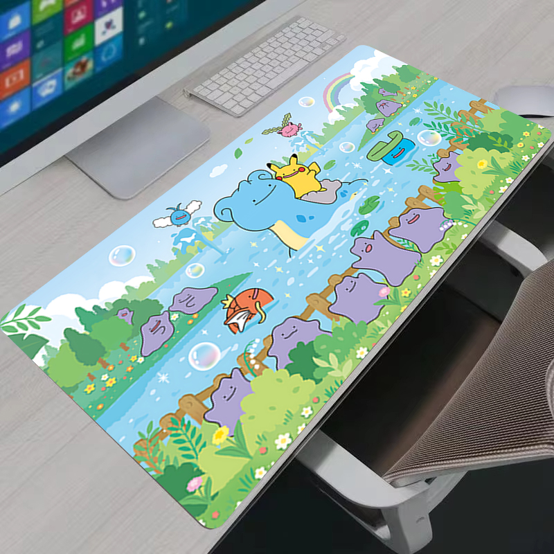 Gaming Keyboard High Ground - マウスパッド ゲーマー用 大型XXL ラップトップ ウェーブアート キーボード