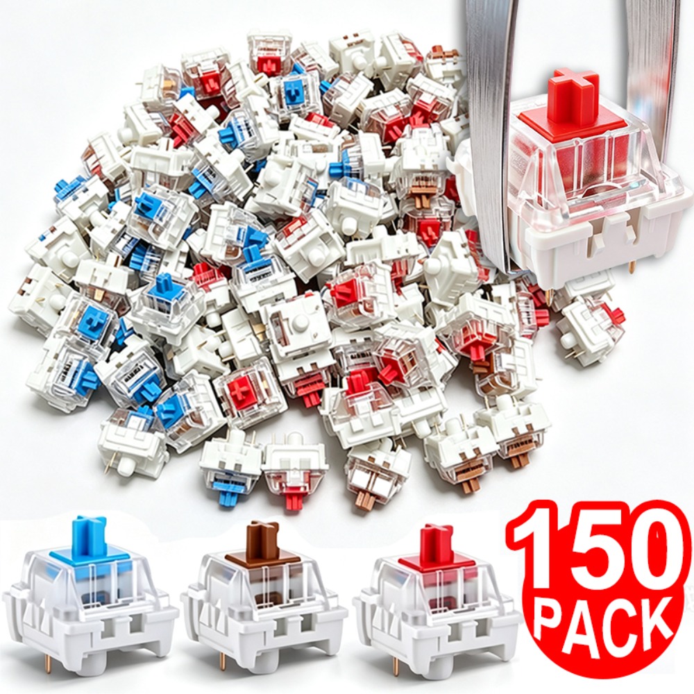 1-150 個 3 ピン DIY メカニカルキーボードスイッ - Keyboard Gaming Blue Switch のレビューと価格