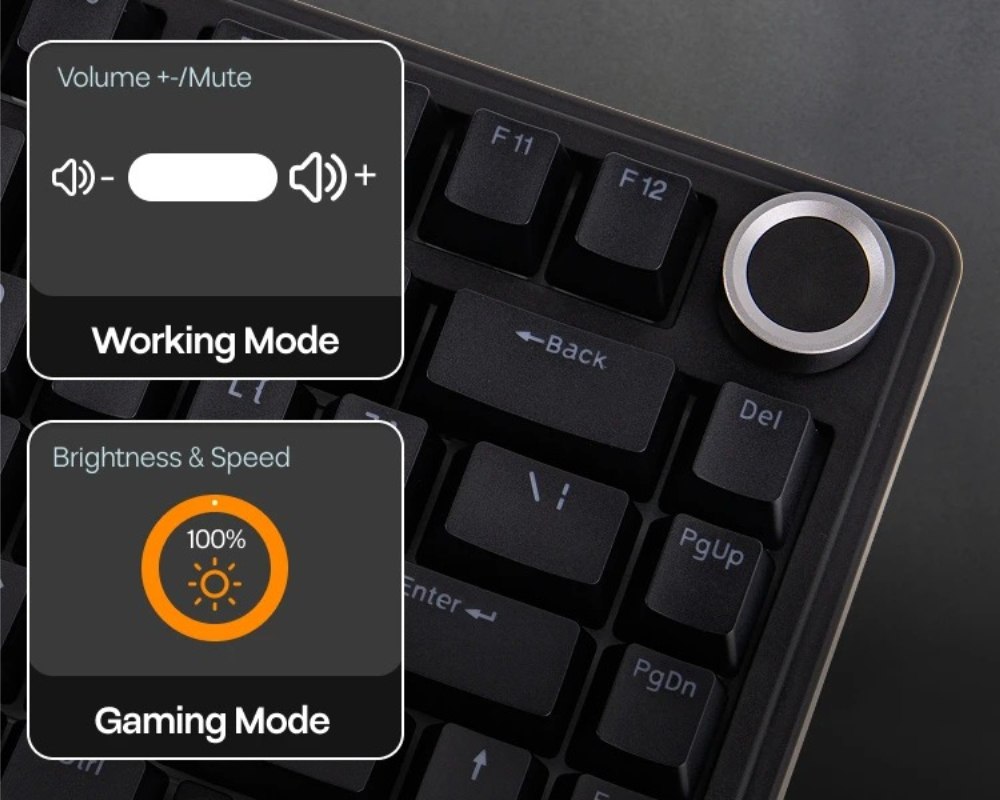 AULA F75 有線ゲーミングキーボード 75% ANSI - Gaming Keyboard Hot Swappable のレビューと価格