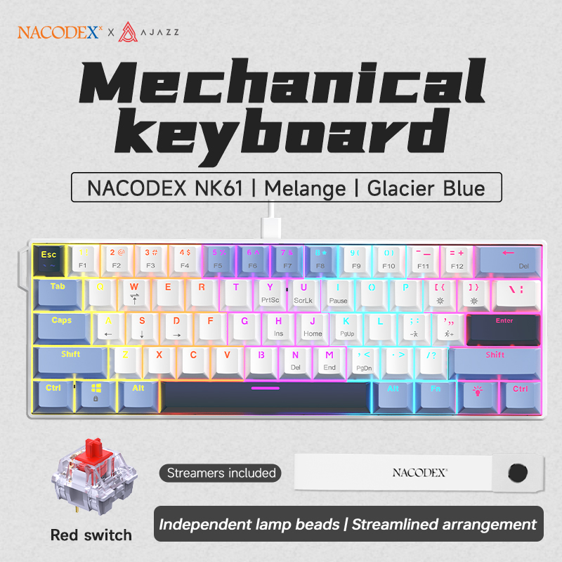 AJAZZ NK61 有線メカニカルゲーミングキーボード。全 - Gaming Keyboard Hot Swappable のレビューと価格