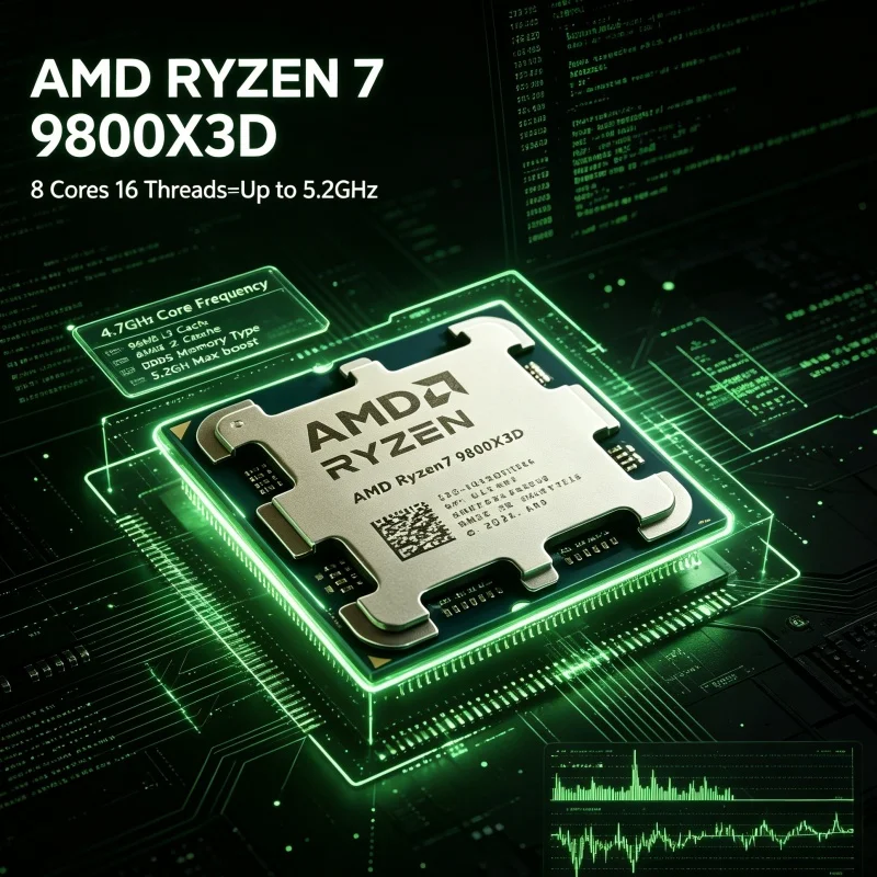 AMD Ryzen 7 9800X3D X3D キャッシュ  - Amd Cpu Ryzen 7 のレビューと価格