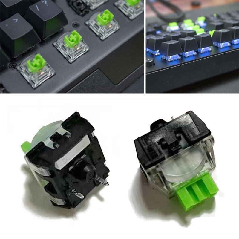 メカニカルキーボード用スイッチ,2個,3ピン,グリーンRGB - Gaming Keyboard No Rgb のレビューと価格