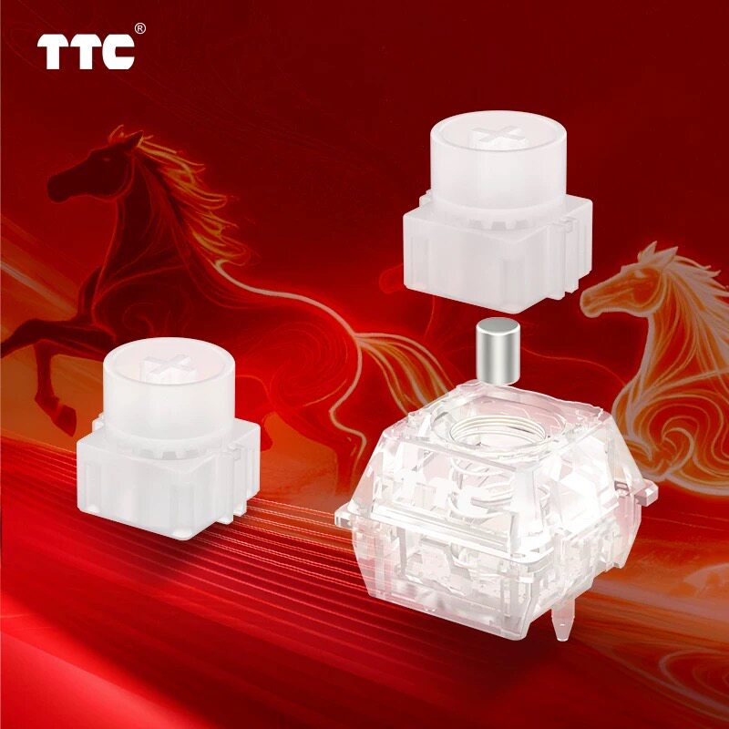 TTC Horse 磁気軸RGB大型丸型ボタン デュアルライ - Gaming Keyboard No Rgb のレビューと価格