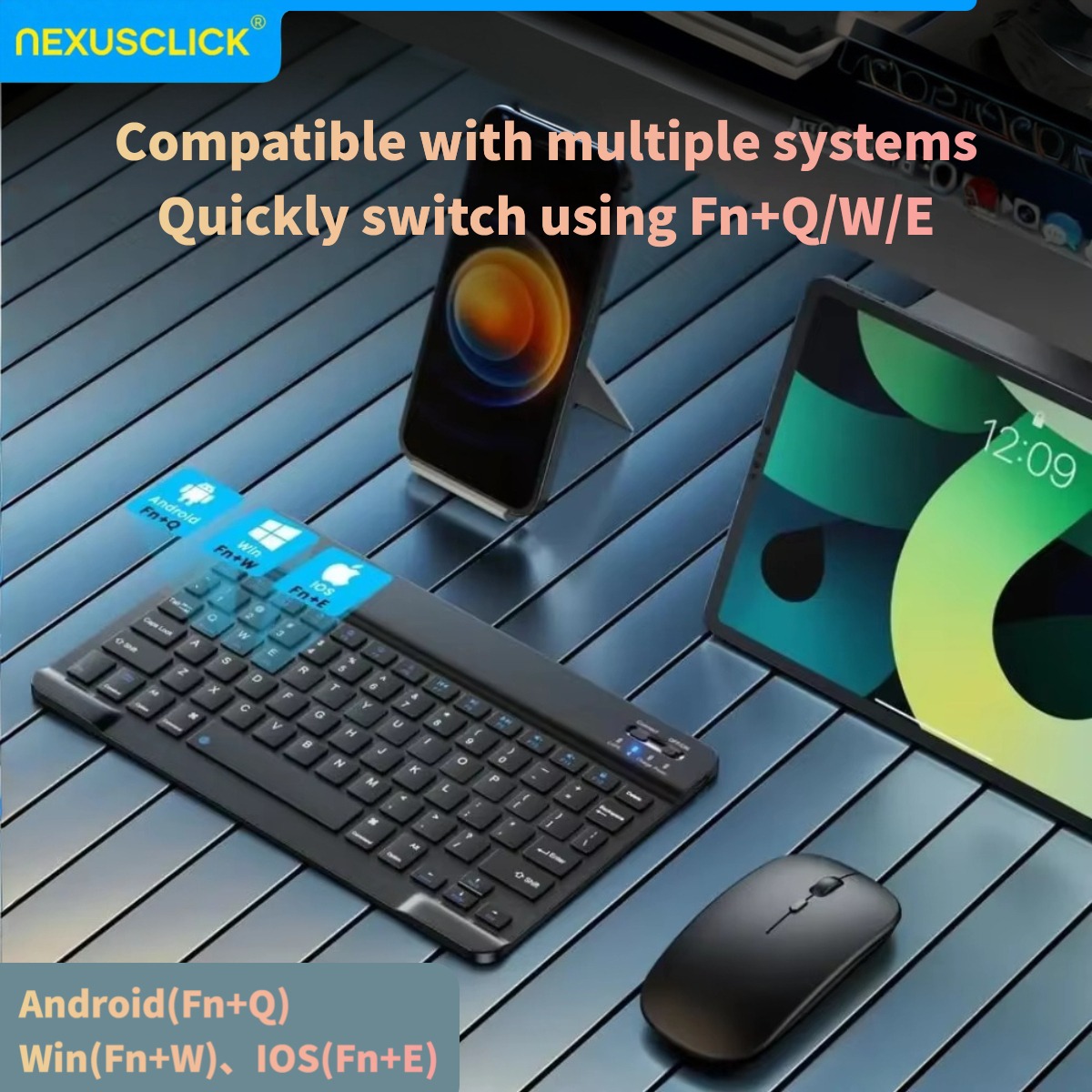 NexusClick ワイヤレス Bluetooth キーボ - Gaming Keyboard Mini のレビューと価格
